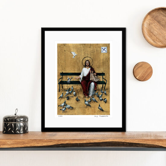 Borys Fiodorowicz, "Jesus at the Planty Park". Buy collector's giclée print. In our offer you will find art prints and reproductions of contemporary art paintings. Available only at Fine Art Prints!