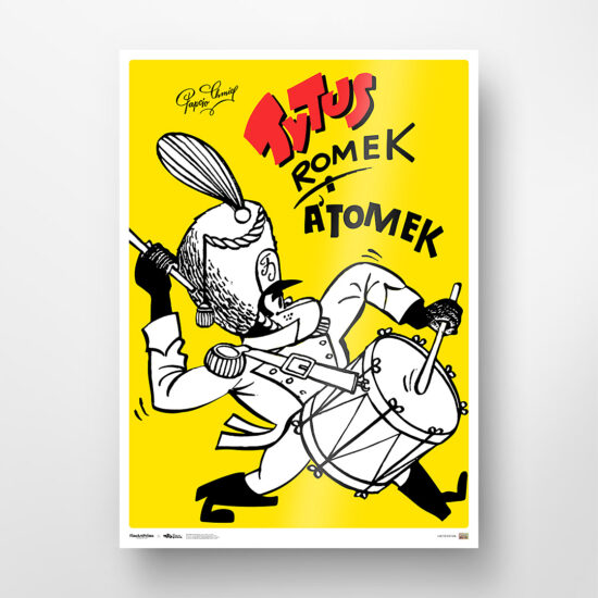 Collectible poster from the comic book Tytus, Romek i A'Tomek - "Tytus the Bandmaster"