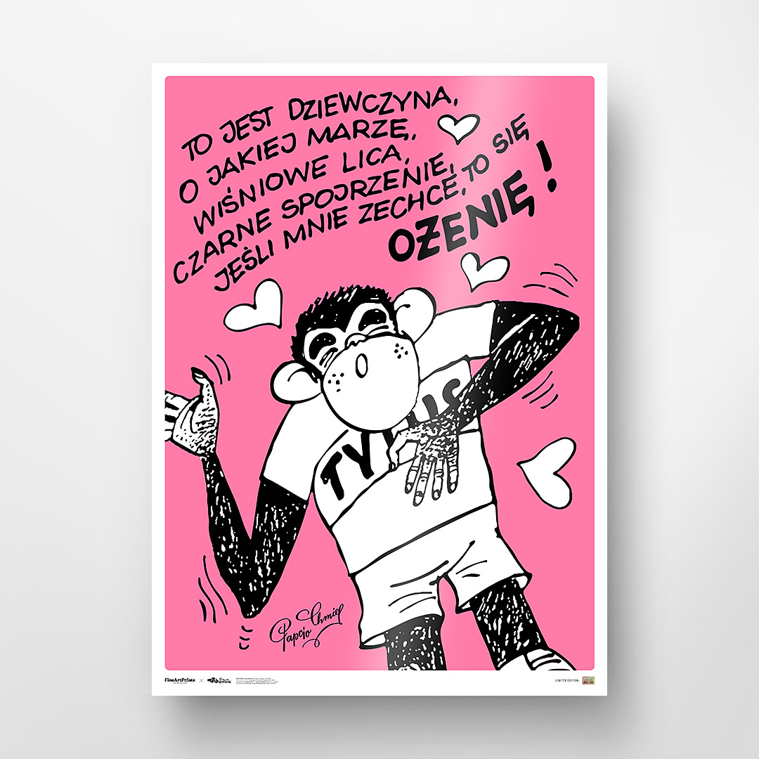 Kolekcjonerski plakat z komiksu Tytus, Romek i A'Tomek - "Zakochany Tytus"