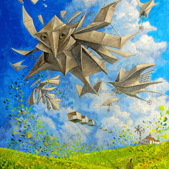 Roch Urbaniak "Windlings". Buy collector's giclée print. In our offer you will find art prints and reproductions of contemporary art paintings. Available only at Fine Art Prints!