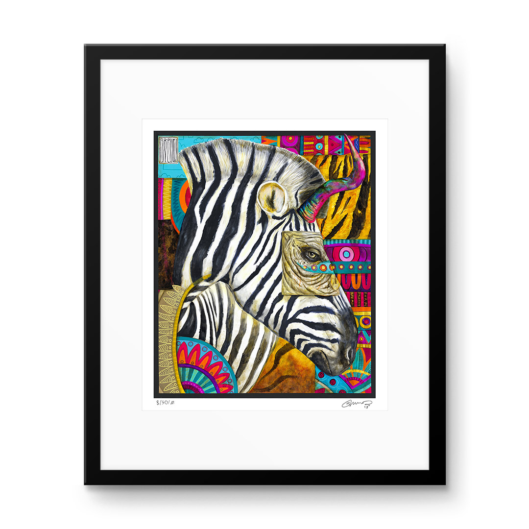 “Bastard-Zebra”, Wojciech Brewka. Collector's giclée print