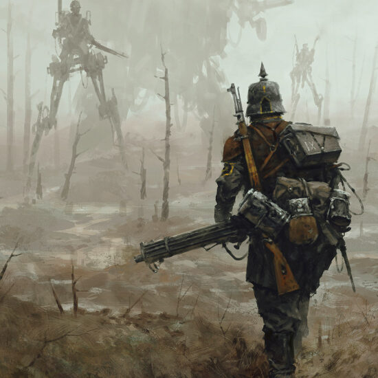 "1920 - No Man's Land" by Jakub Różalski – soldiers of the Saxony Empire face an unknown enemy.