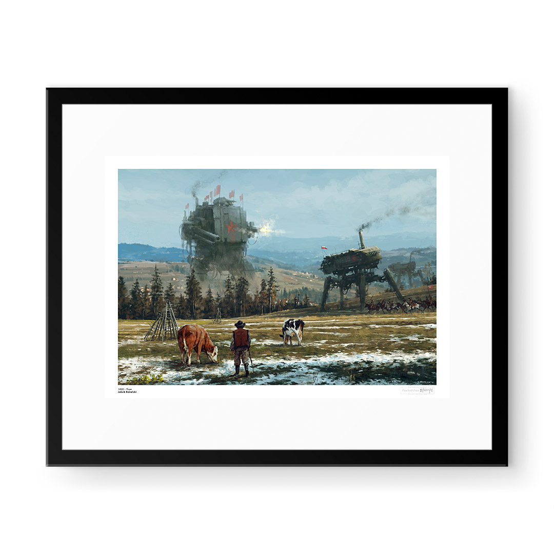 "1920 - Thaw" by Jakub Różalski – a fusion of the countryside with an industrial future.