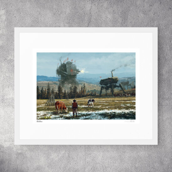 "1920 - Thaw" by Jakub Różalski – a fusion of the countryside with an industrial future.