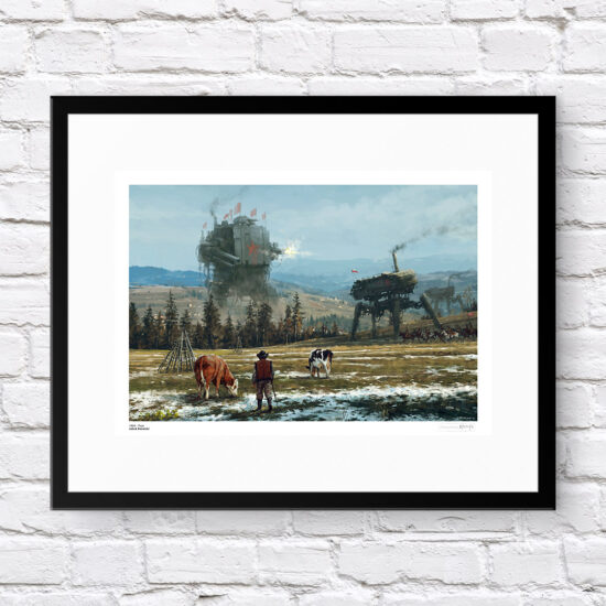 "1920 - Thaw" by Jakub Różalski – a fusion of the countryside with an industrial future.